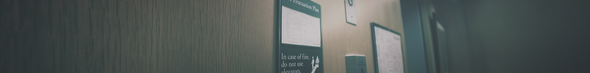 Evacuation plan sign
